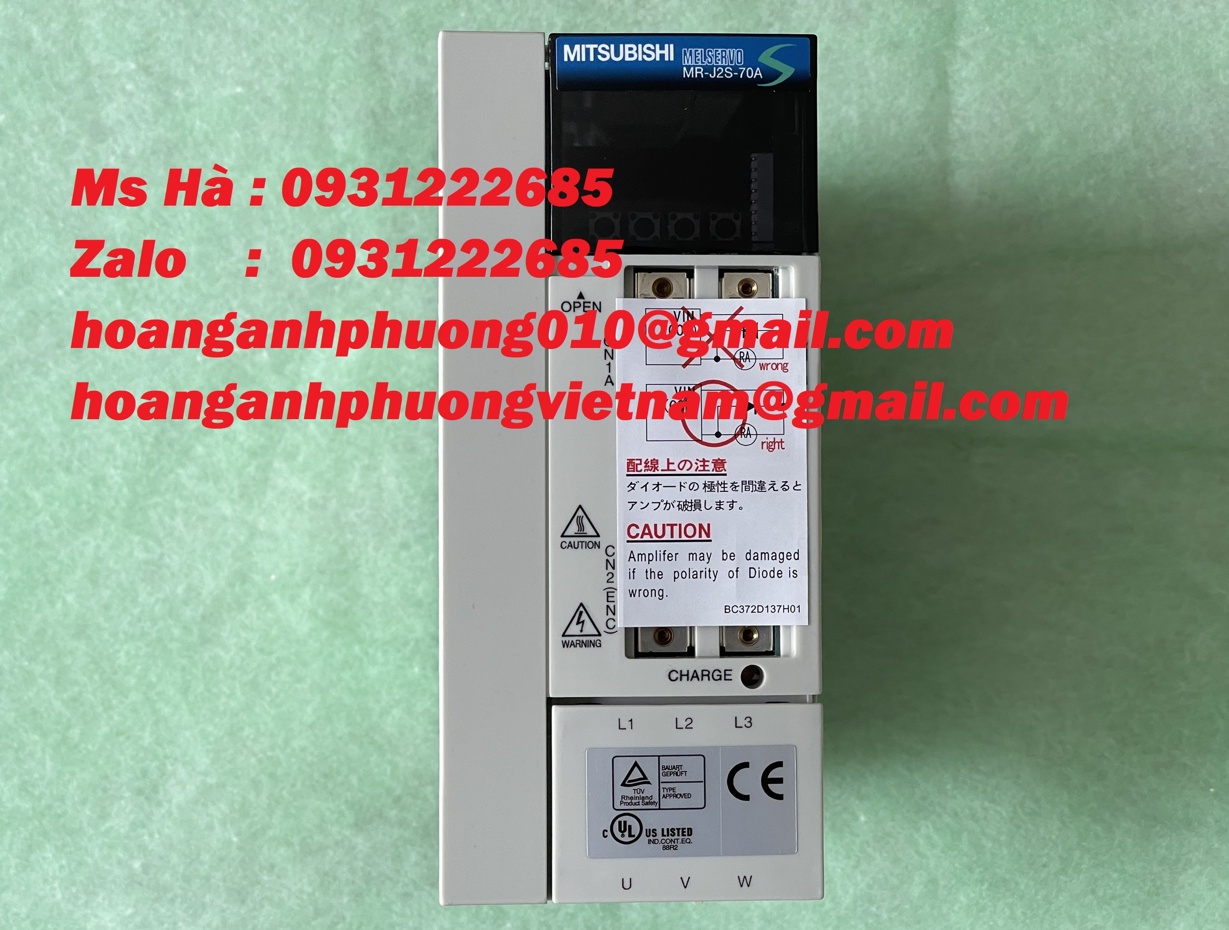 MR-J2S-70A mitsubishi, bộ điều khiển, giao hàng nhanh chóng