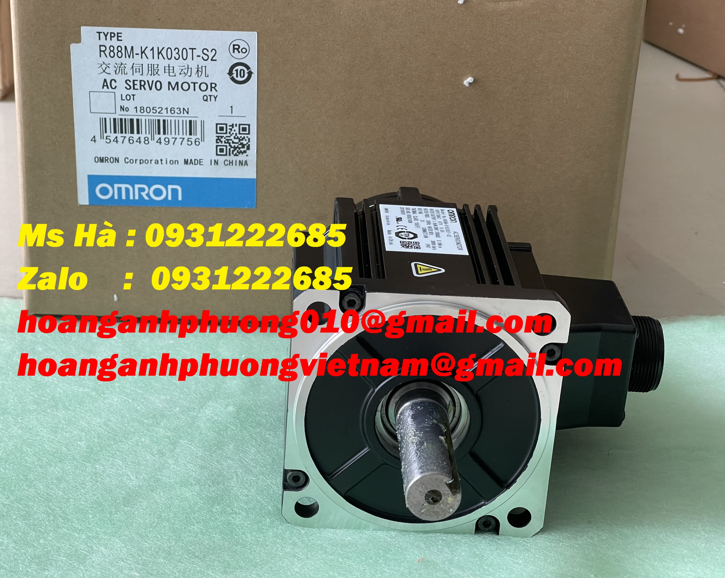 Bộ motor 1kW omron giá tốt - chính hãng - R88M-K1K030T-S2
