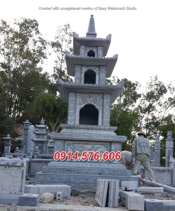 0019 Mộ đá hình bát giác lục lăng đẹp bán vĩnh long