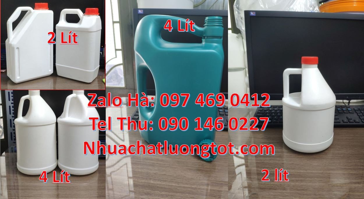 can nhựa nhỏ 2l màu trắng đựng dung dịch,can nhựa 5l đựng hóa chất rẻ