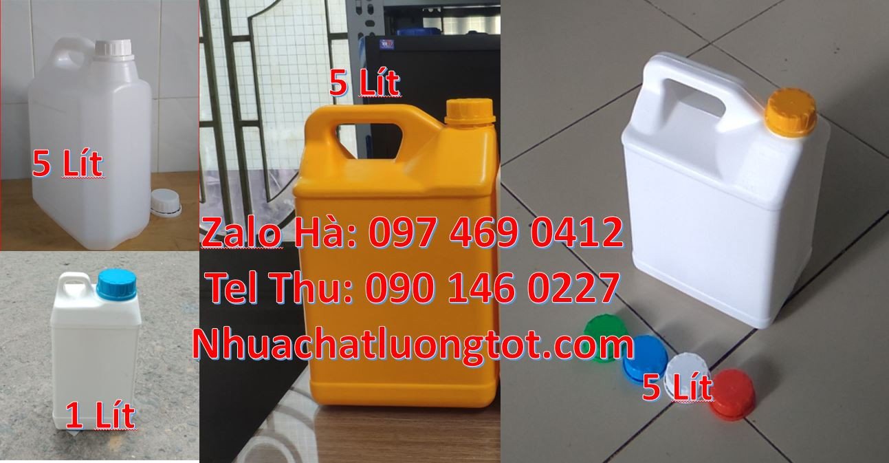 can nhựa nhỏ 2l màu trắng đựng dung dịch,can nhựa 5l đựng hóa chất rẻ
