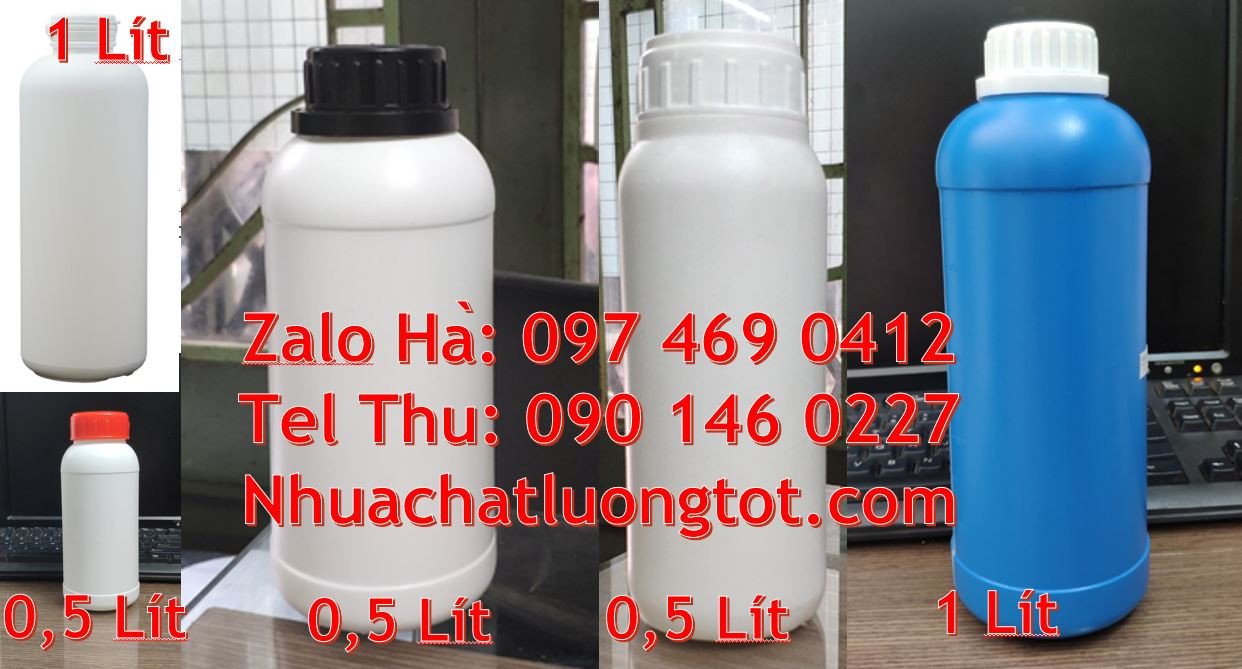 chai nhựa lớn 1l giá rẻ,chai nhựa 0.5l đựng thuốc,chai nhựa 1l hdpe rẻ