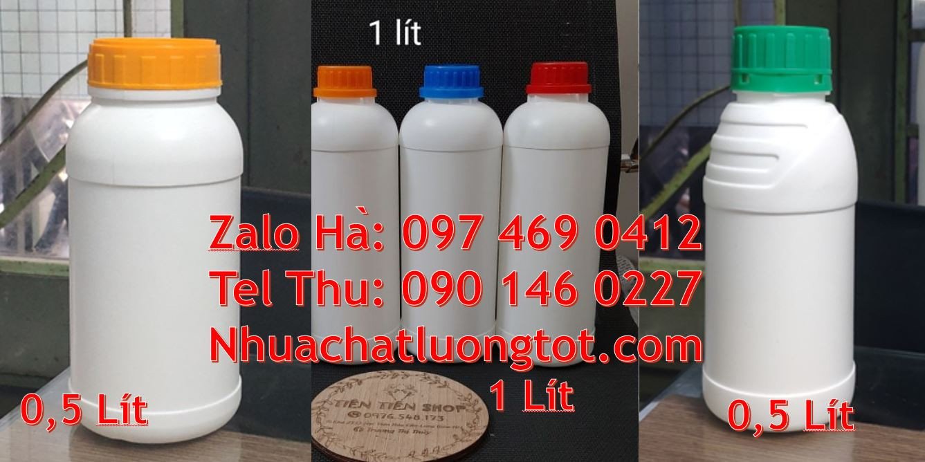 chai nhựa lớn 1l giá rẻ,chai nhựa 0.5l đựng thuốc,chai nhựa 1l hdpe rẻ