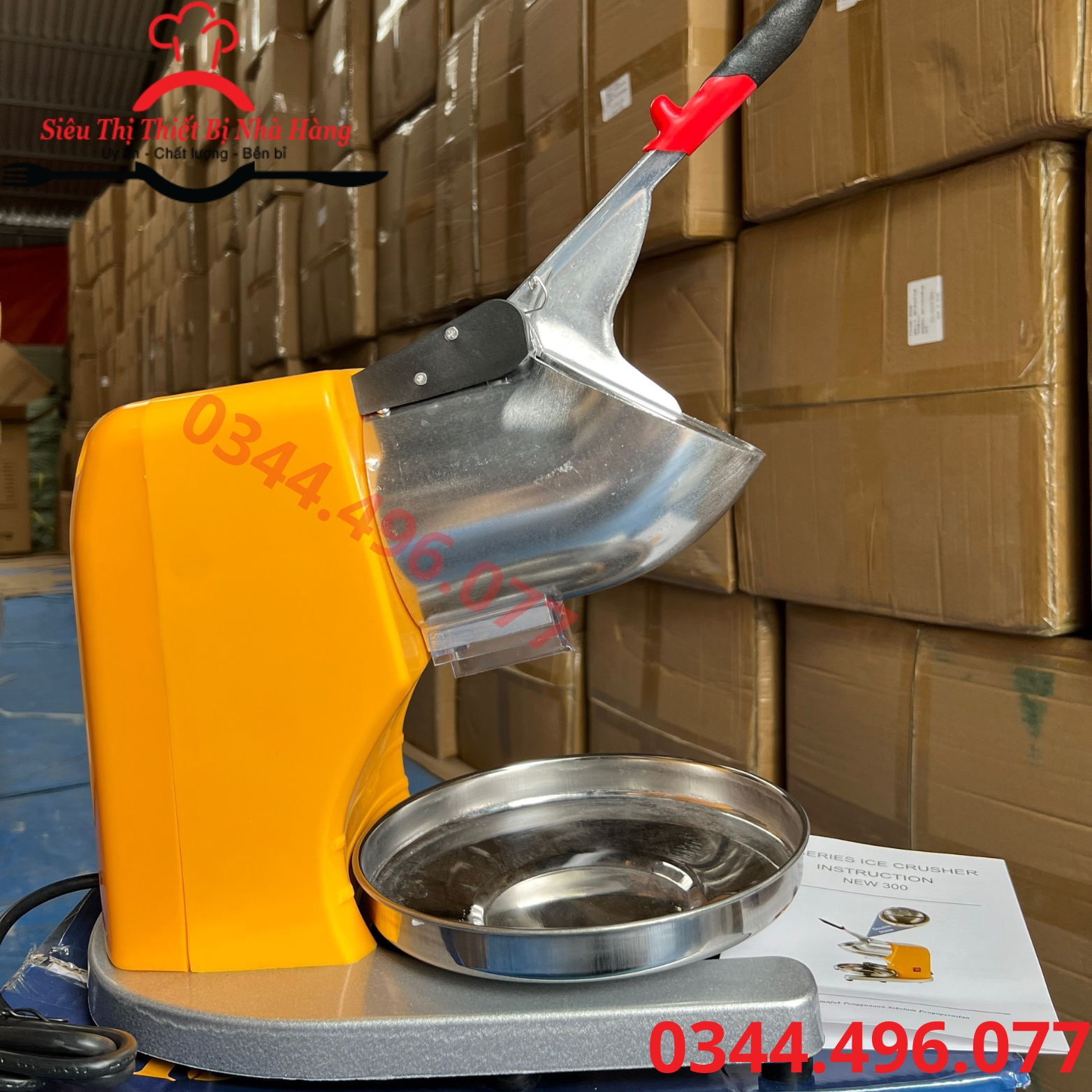 Máy bào đá tuyết, máy xay đá 2 lưỡi siêu mịn công suất cao