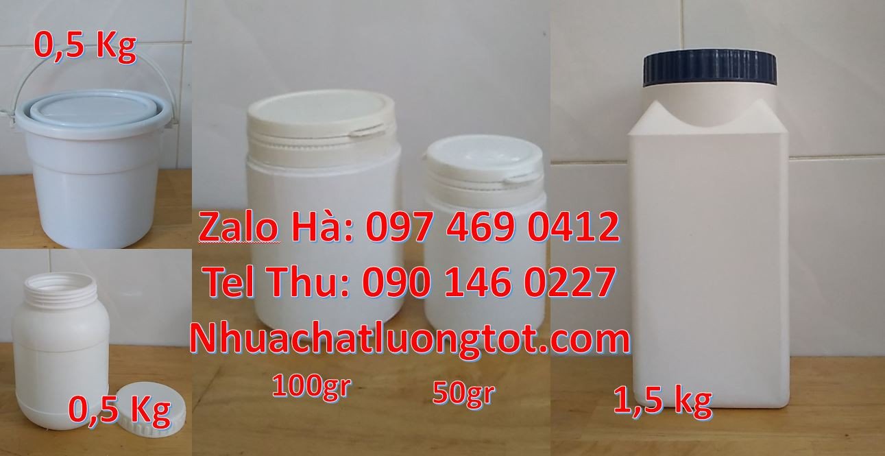 hũ nhựa hdpe màu trắng 1kg,hũ nhựa đựng hóa chất,hũ nhựa mỹ phẩm rẻ