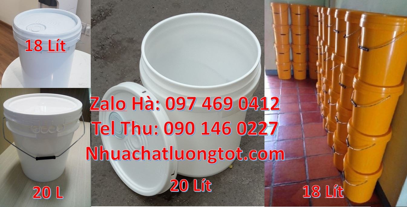 thùng đựng sơn 22l chất lượng cao,thùng sơn 30l màu trắng hdpe giá rẻ