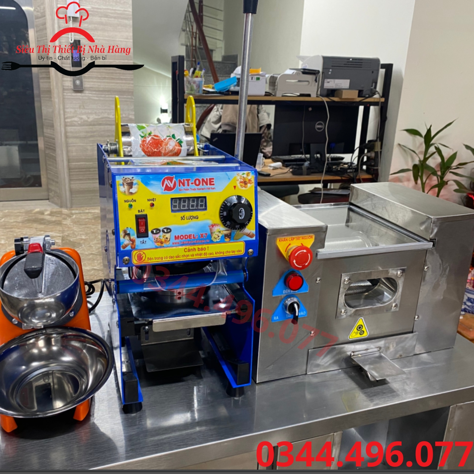 Máy ép miệng cốc X7 nhỏ gọn, chắc chắn, động cơ khỏe