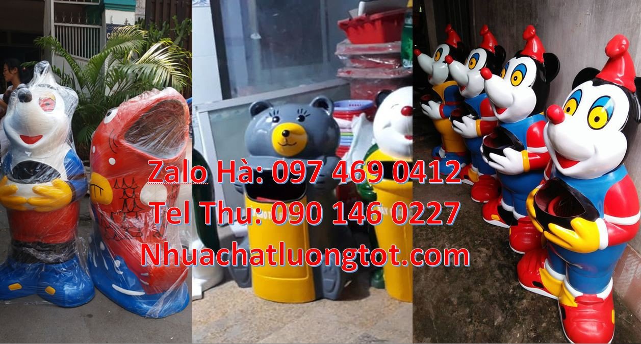 thùng đựng rác hình con thú,thùng rác hình con gấu,thùng rác con chuột