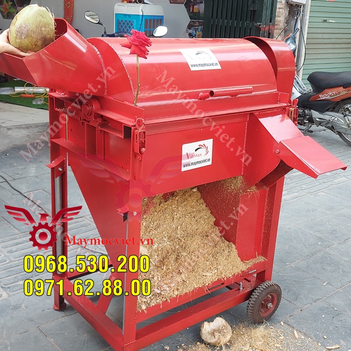 Máy băm xơ dừa công suất khủng năng suất 500kg/h