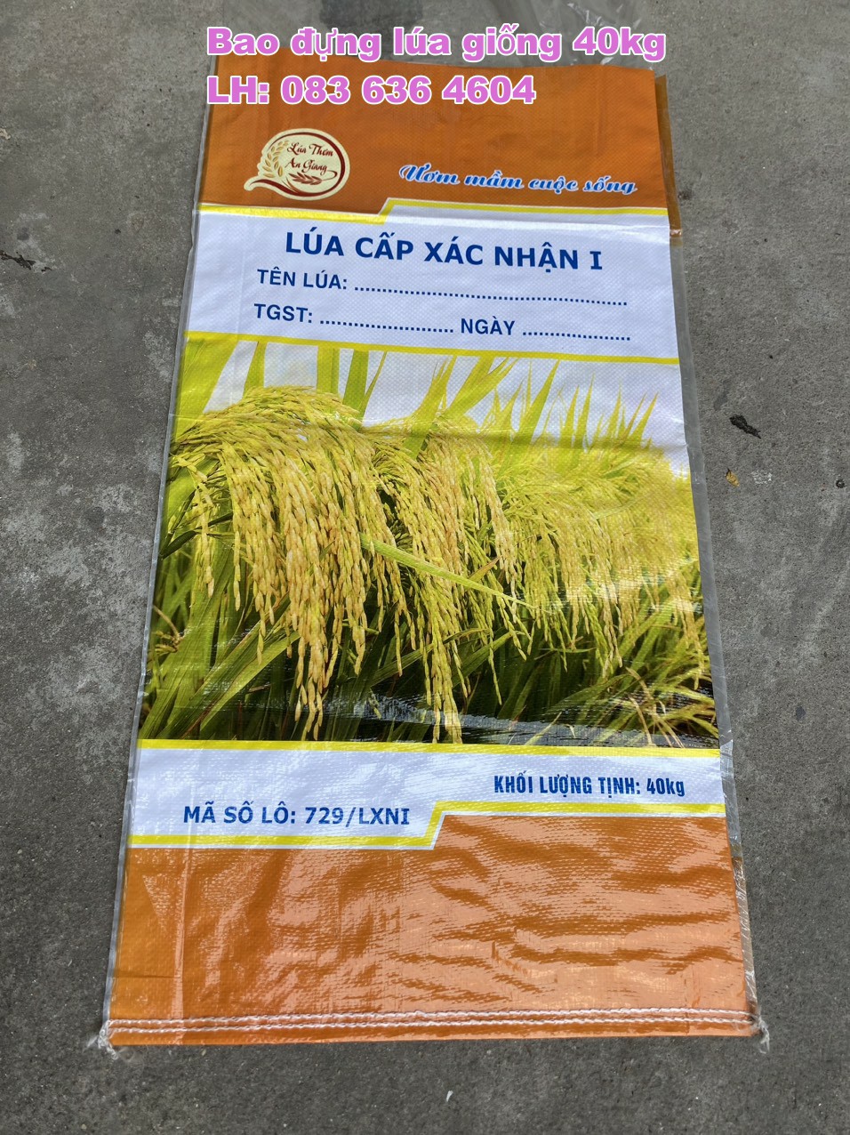 Chuyên Cung Cấp Bao Lúa Giống Cấp Xác Nhận 1