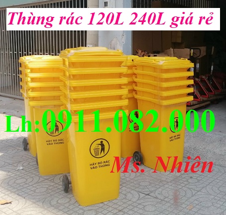Thùng rác giá rẻ tại cần thơ- thùng rác 120l 240l