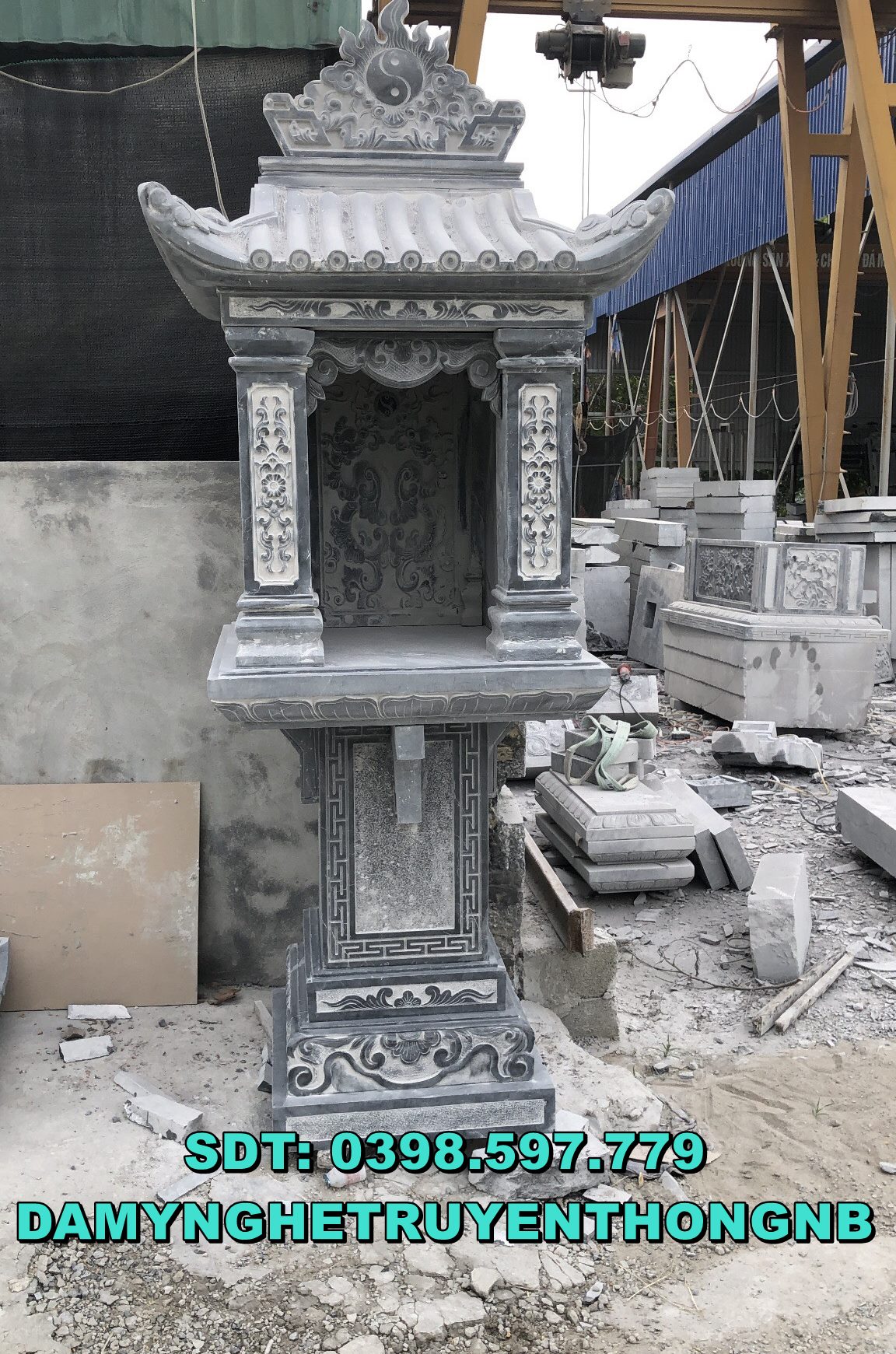 mẫu cây hương bằng đá đẹp thờ thiên ngoài trời bán tại bình dương