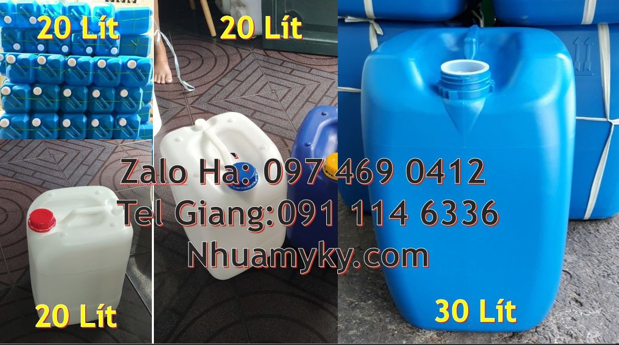 can nhựa lớn hdpe 20l màu trắng,can nhựa 25l đựng nước mắm,can nhựa