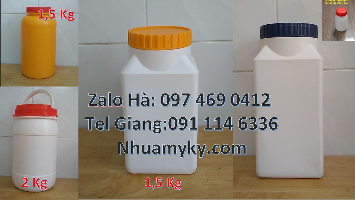 hũ nhựa 500ml đựng hóa chất,hũ nhựa trắng hdpe 800ml,hũ nhựa giá rẻ