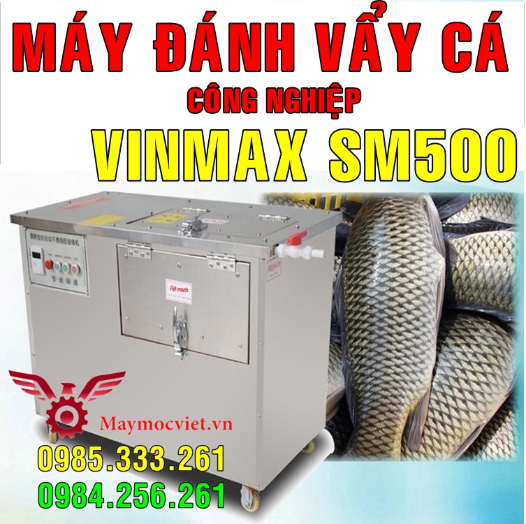 Máy đánh vẩy cá công nghiệp tự động cho chợ hải sản