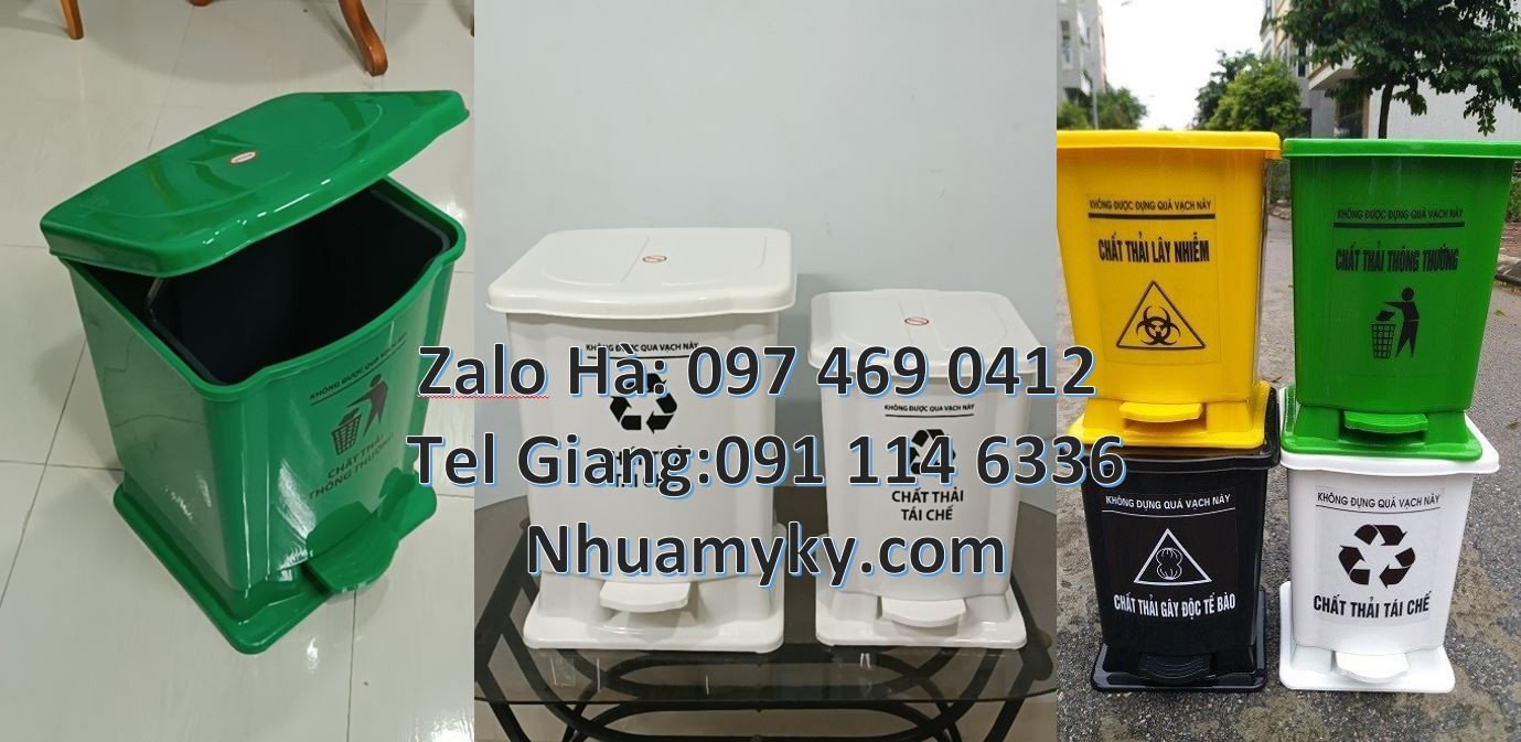 thùng rác y tế 20l nhỏ đạp chân,thùng rác y tế 60l nắp đậy giá rẻ hcm