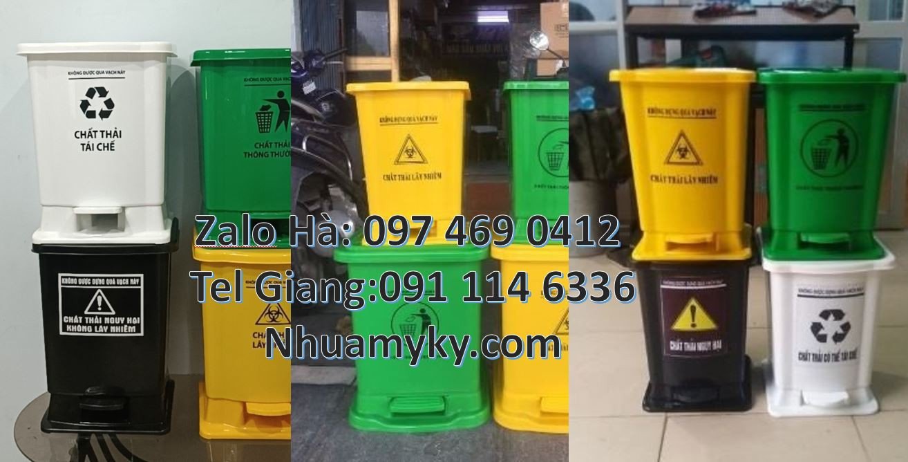 thùng rác y tế 20l nhỏ đạp chân,thùng rác y tế 60l nắp đậy giá rẻ hcm