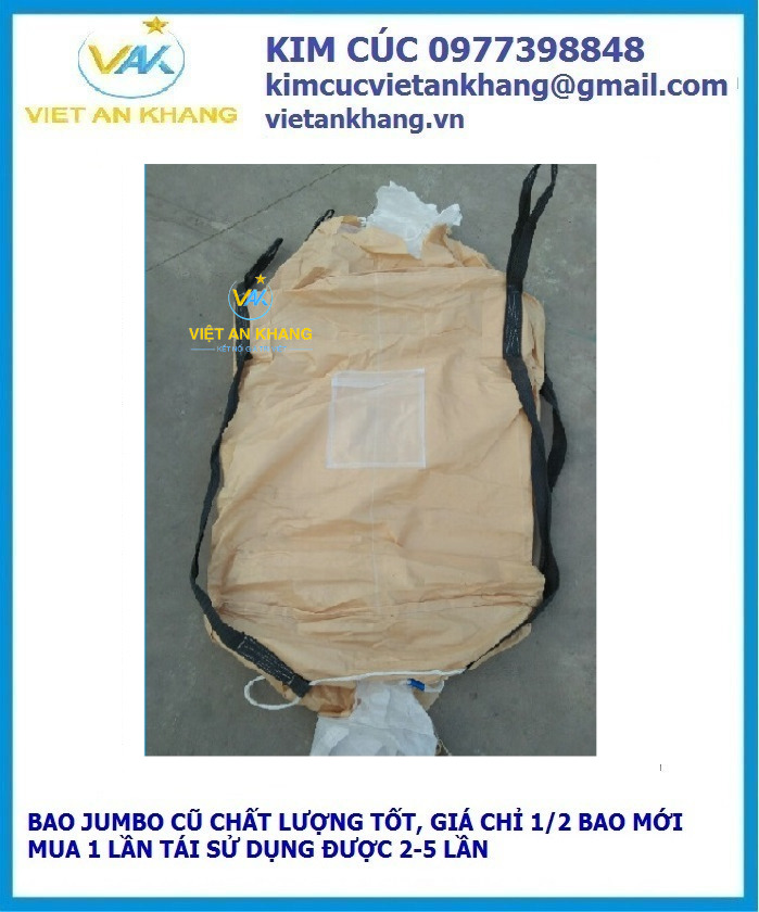 bao jumbo cũ, bao jumbo giá rẻ, bao jumbo thanh lý giá tốt