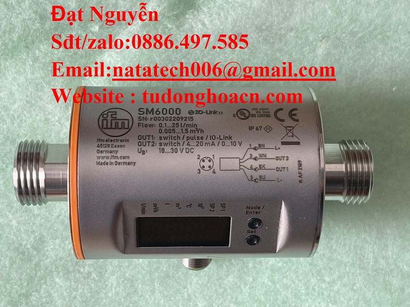 Cảm biến áp suất IFM SM6000- Giải pháp hợp lý cho các ứng dụng CN