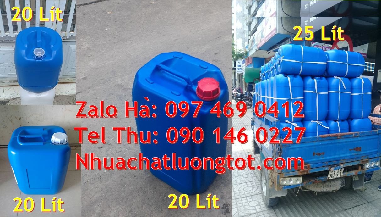 can nhựa 20l màu xanh,can nhựa 30l đựng hóa chất,can nhựa giá rẻ hcm