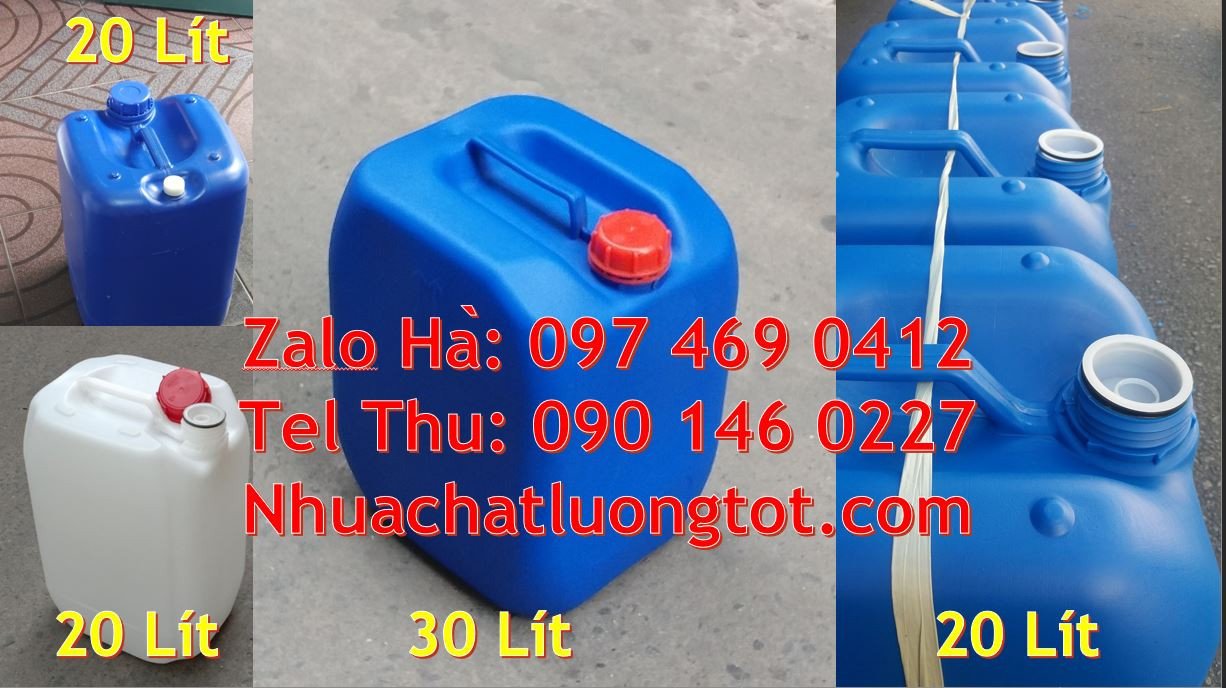 can nhựa 20l màu xanh,can nhựa 30l đựng hóa chất,can nhựa giá rẻ hcm