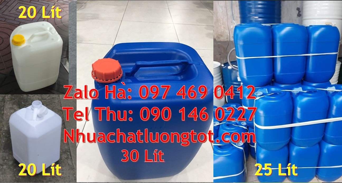 can nhựa 20l màu xanh,can nhựa 30l đựng hóa chất,can nhựa giá rẻ hcm