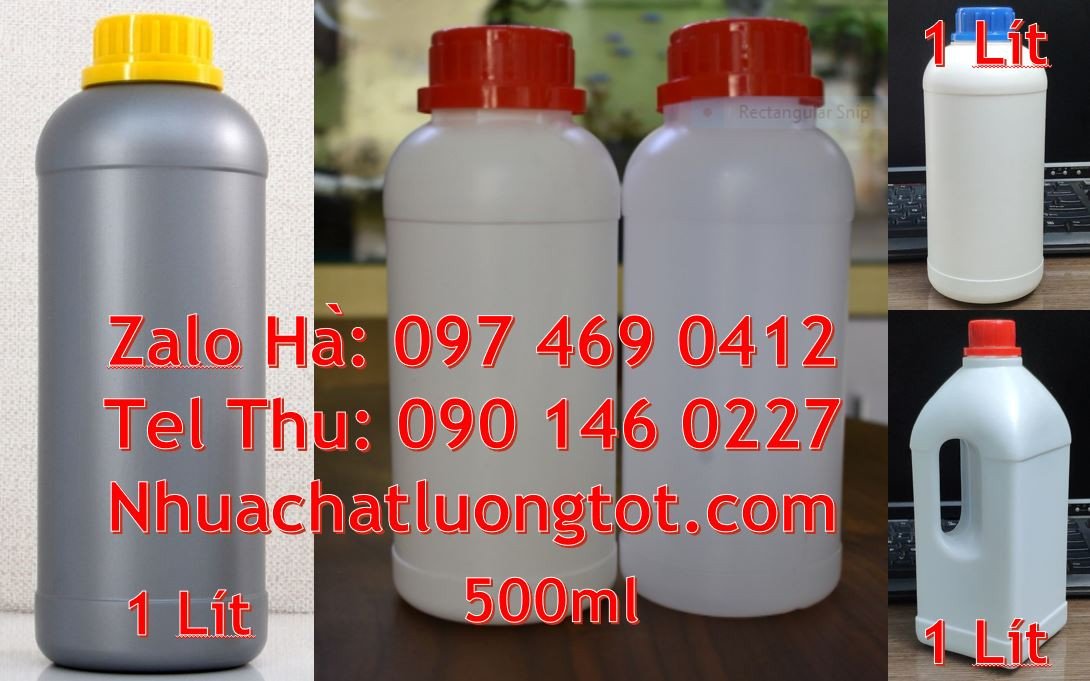 chai nhựa 1l đựng hóa chất,chai nhựa hdpe đựng thực phẩm,chai nhựa lớn