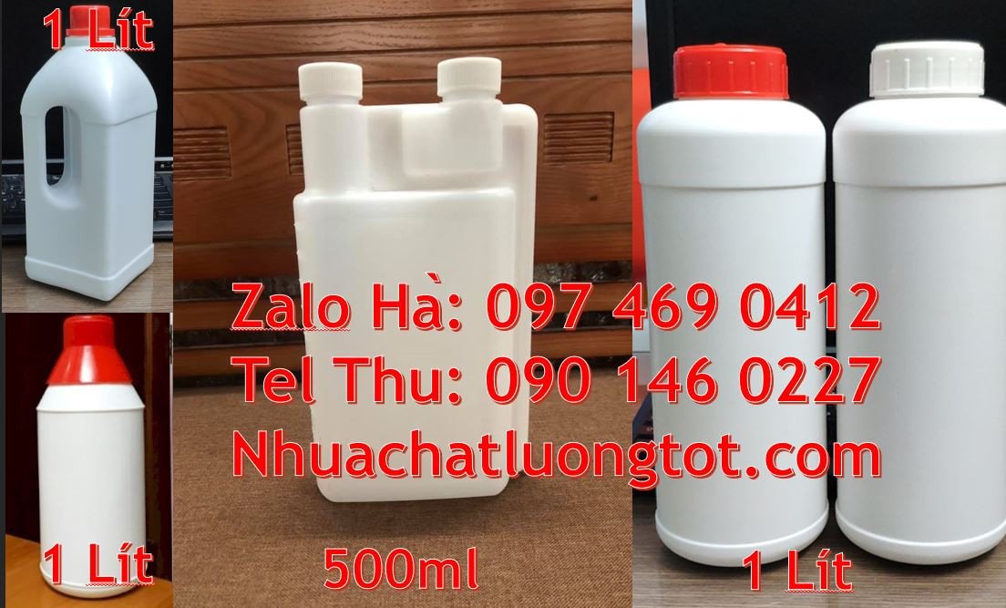 chai nhựa 1l đựng hóa chất,chai nhựa hdpe đựng thực phẩm,chai nhựa lớn