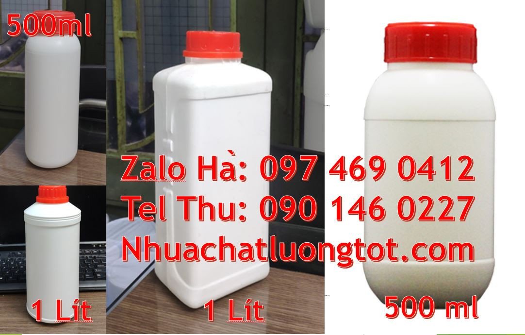 chai nhựa 1l đựng hóa chất,chai nhựa hdpe đựng thực phẩm,chai nhựa lớn