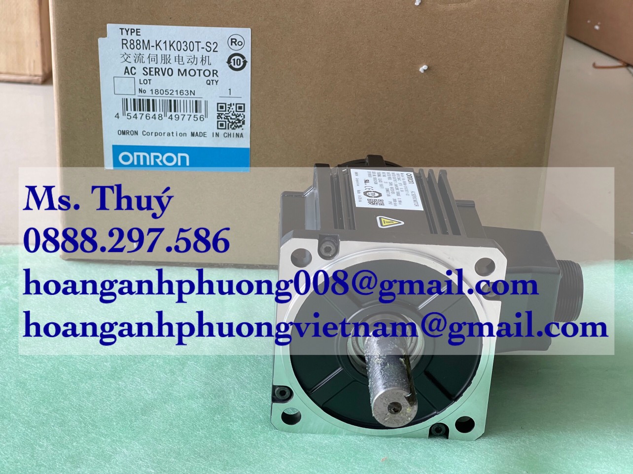 Động cơ Servo Omron R88M-K1K030T-S2  BH 12 tháng