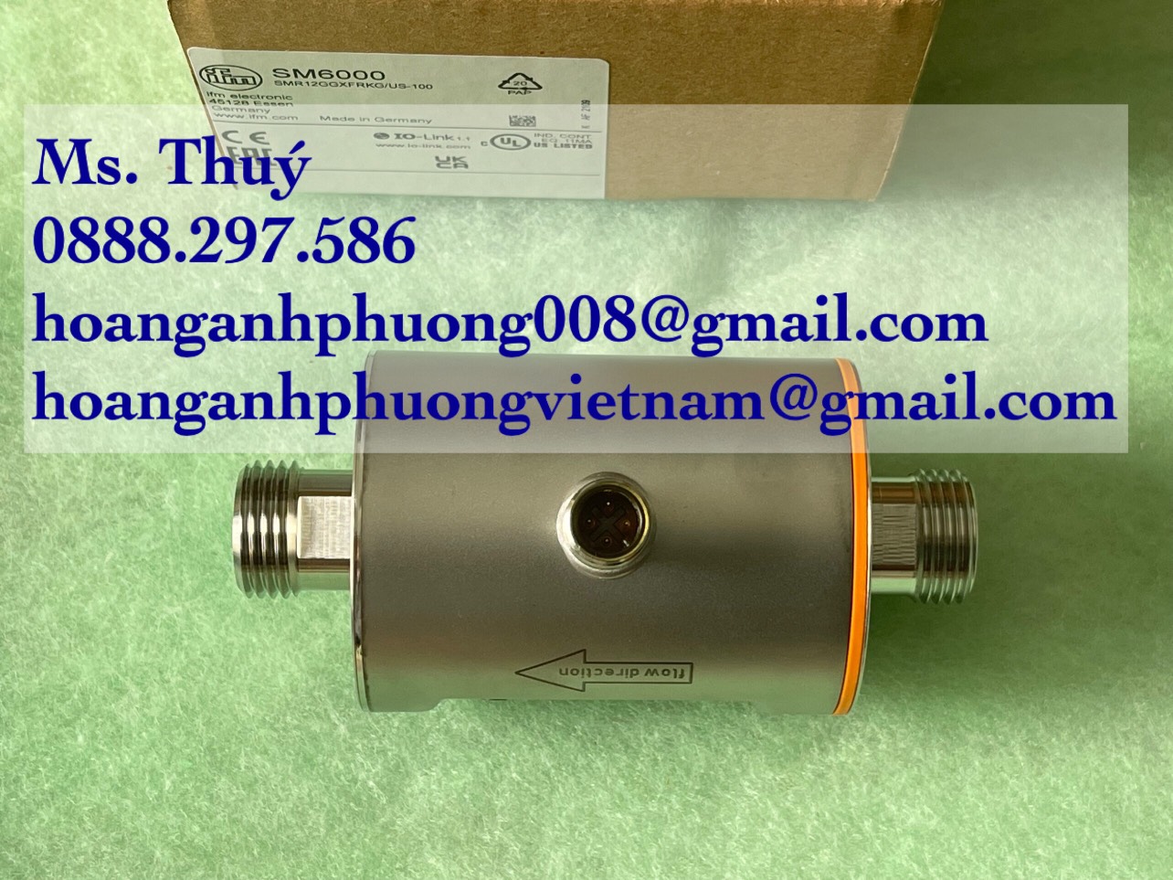 Cảm biến lưu lượng IFM SM6000  Nhập khẩu, new 100%