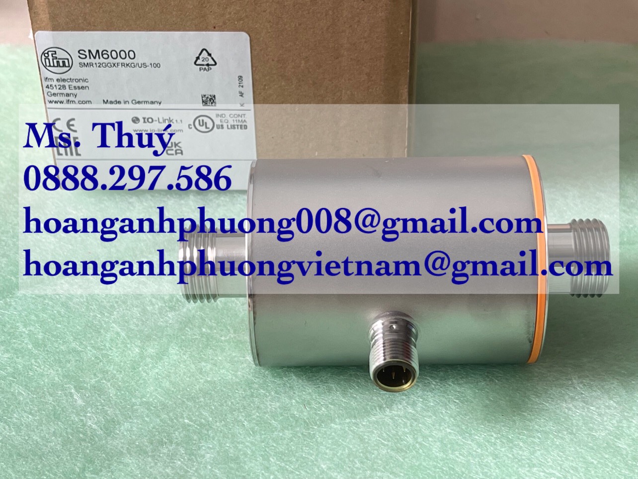 Cảm biến lưu lượng IFM SM6000  Nhập khẩu, new 100%