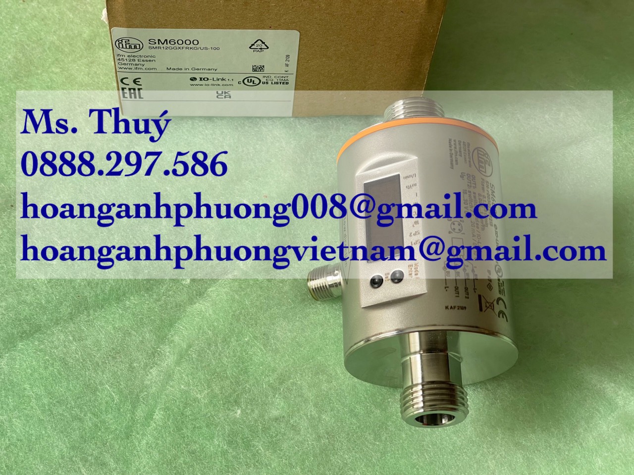 Cảm biến lưu lượng IFM SM6000  Nhập khẩu, new 100%