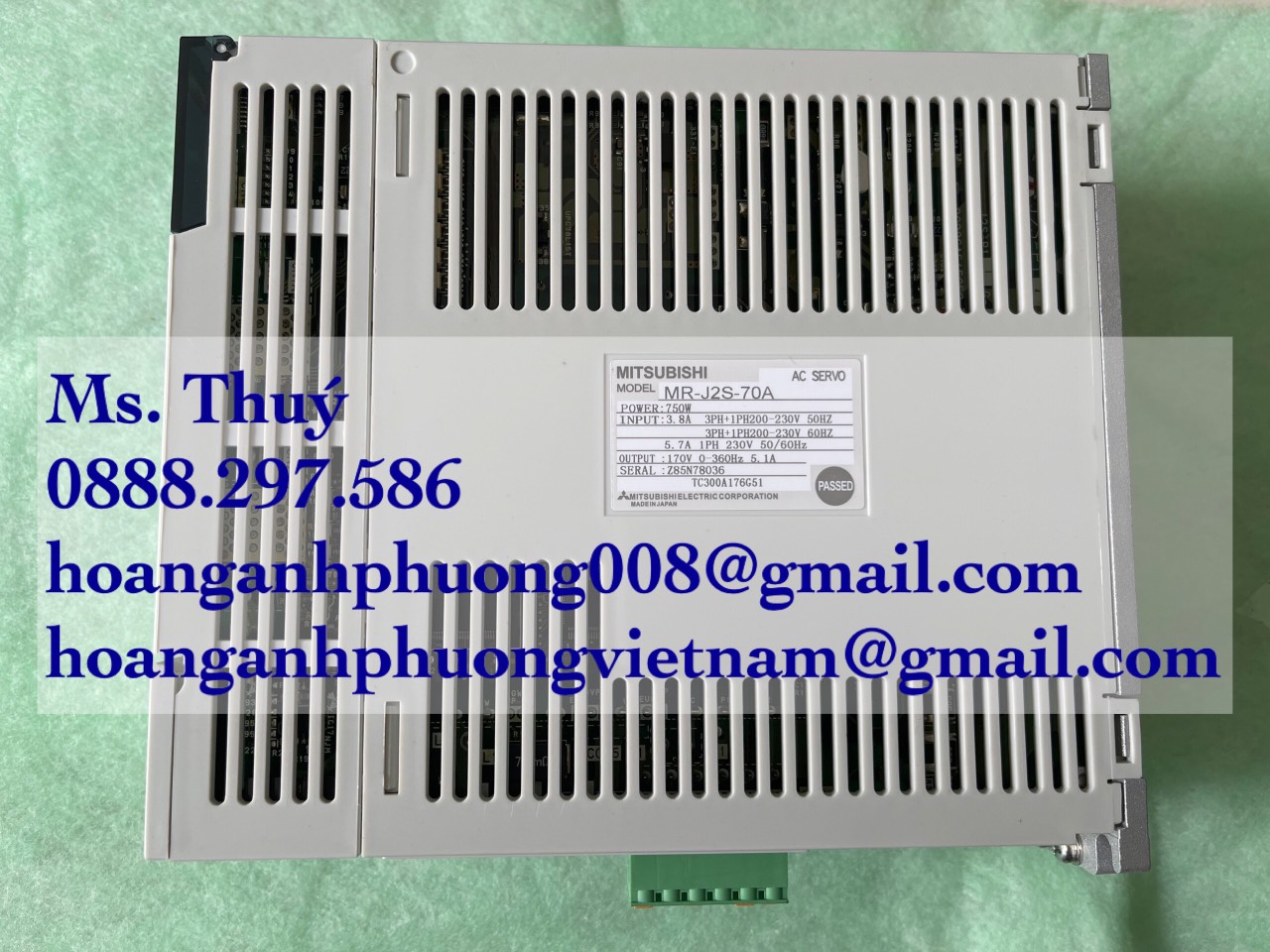 Chuyên phân phối Mitsubishi MR-J2S-70A  Giá tốt