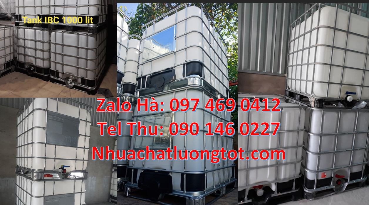 thùng ibc 1000l giá rẻ,tank nhựa 1000l có khung thép,ibc chất lượng ca