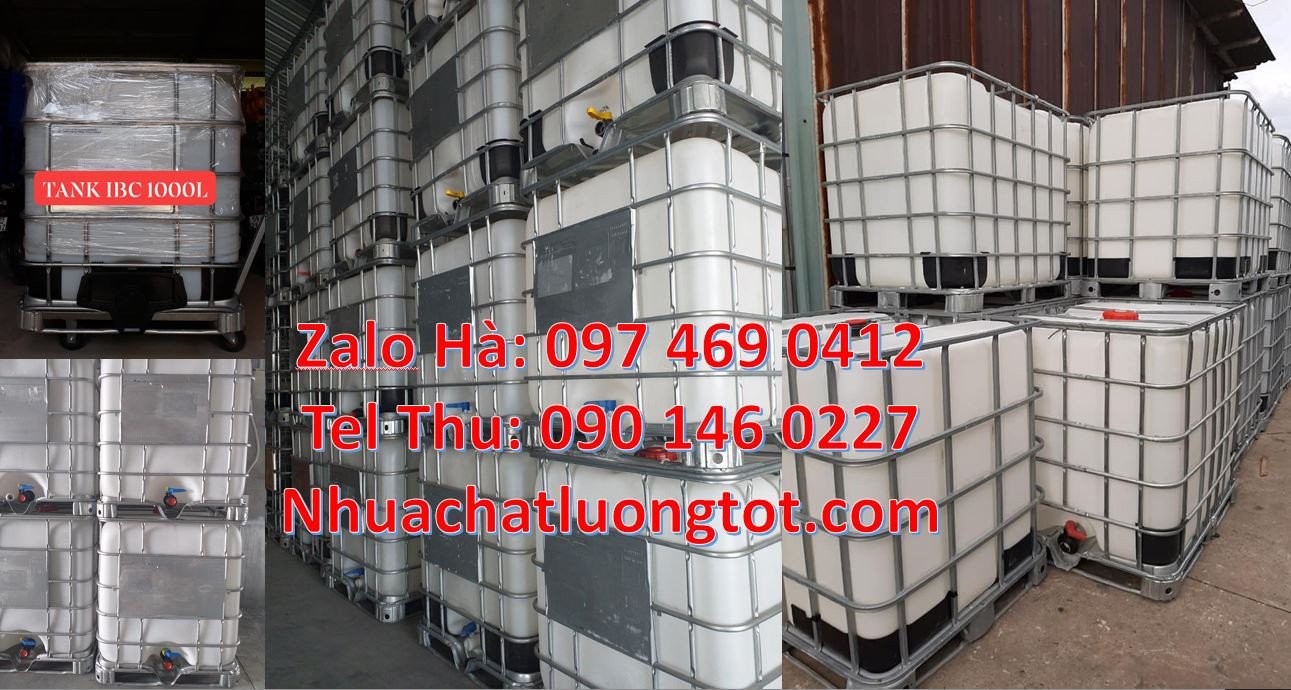 thùng ibc 1000l giá rẻ,tank nhựa 1000l có khung thép,ibc chất lượng ca