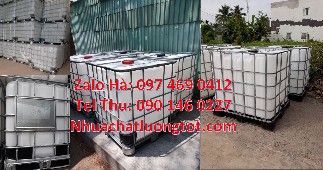 thùng ibc 1000l giá rẻ,tank nhựa 1000l có khung thép,ibc chất lượng ca