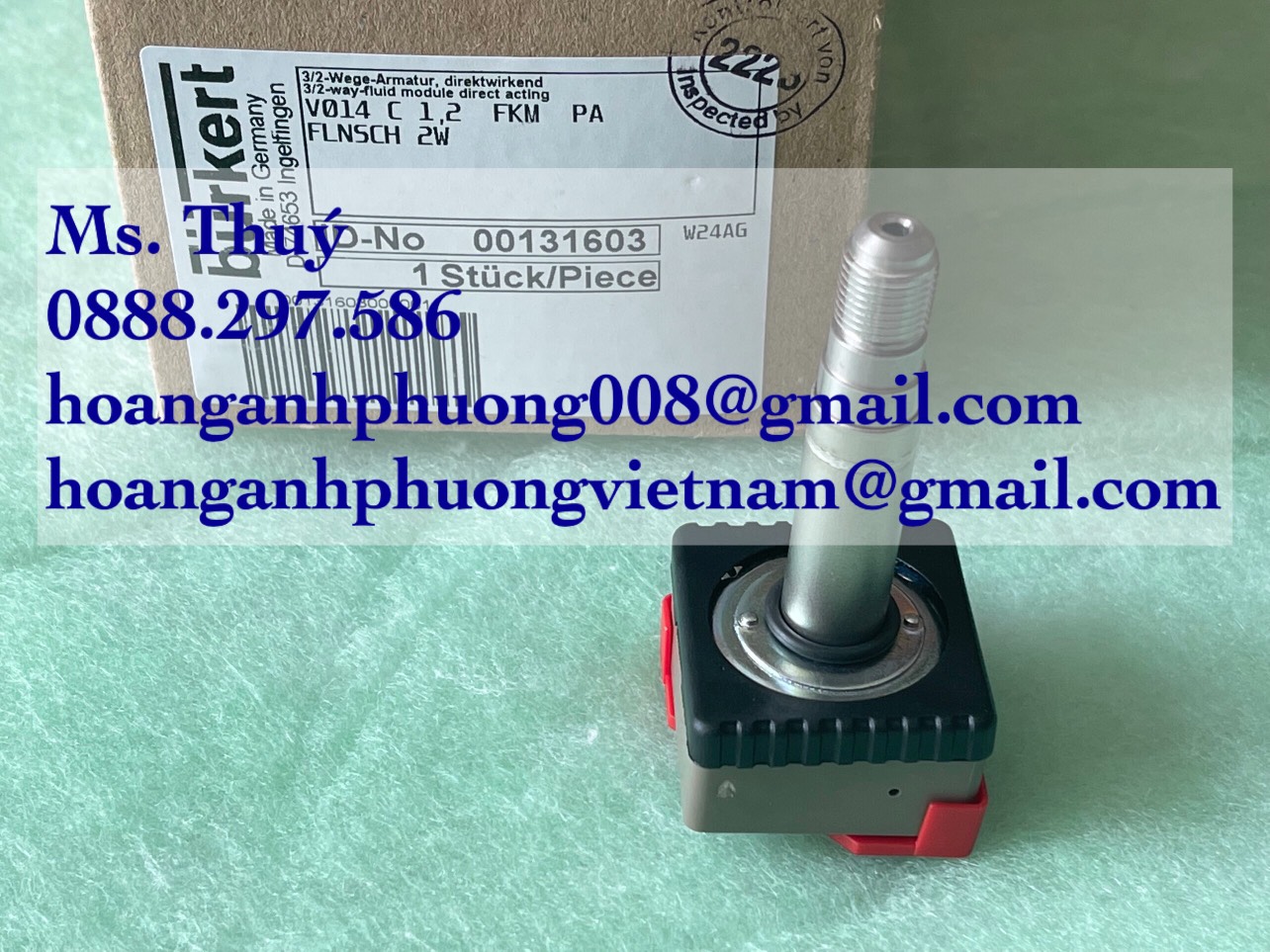 Van điện từ BURKERT V014 C 1,2 FKM PA (00131603) chính hãng