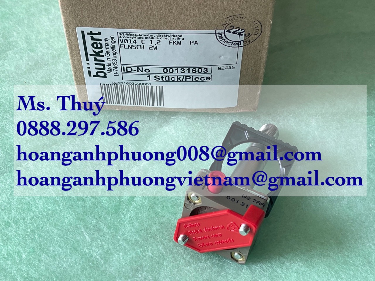 Van điện từ BURKERT V014 C 1,2 FKM PA (00131603) chính hãng