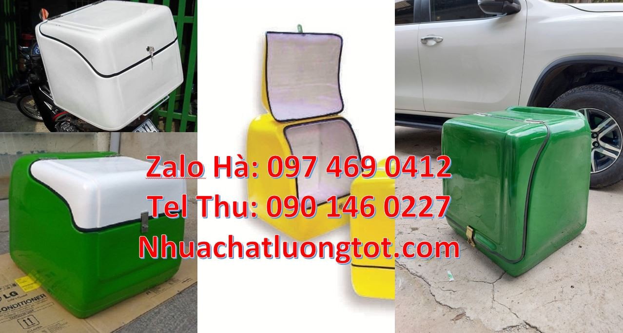 thùng giao hàng đằng sau xe máy,thùng giao thư báo,thùng giao đồ ăn nh