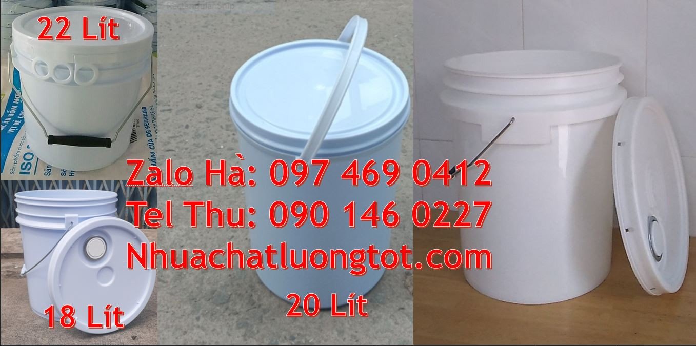thùng đựng sơn 22l màu trắng,vỏ thùng sơn màu đỏ 20l hdpe ,thùng sơn