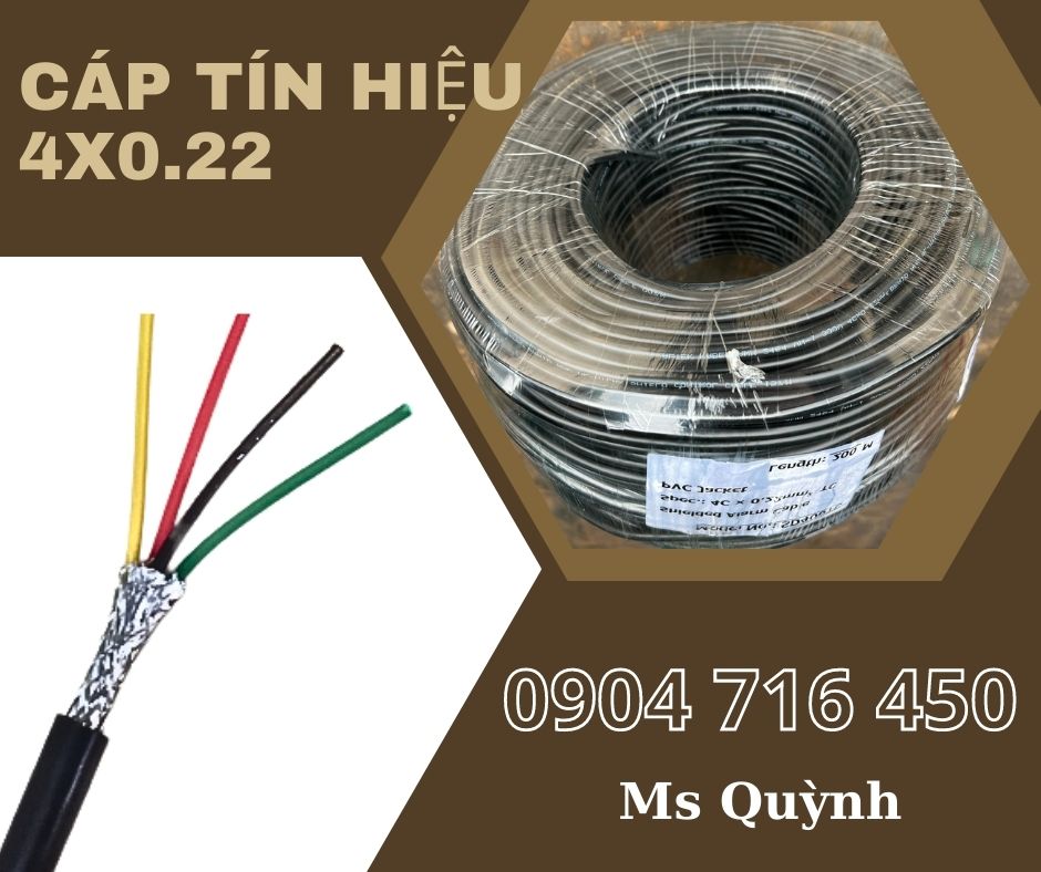 Cáp tín hiệu chống nhiễu 4x0.22 Altek Kabel