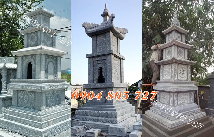 Tháp mộ đẻ tro cốt bằng đá tự nhiên đẹp nhất hiện nay