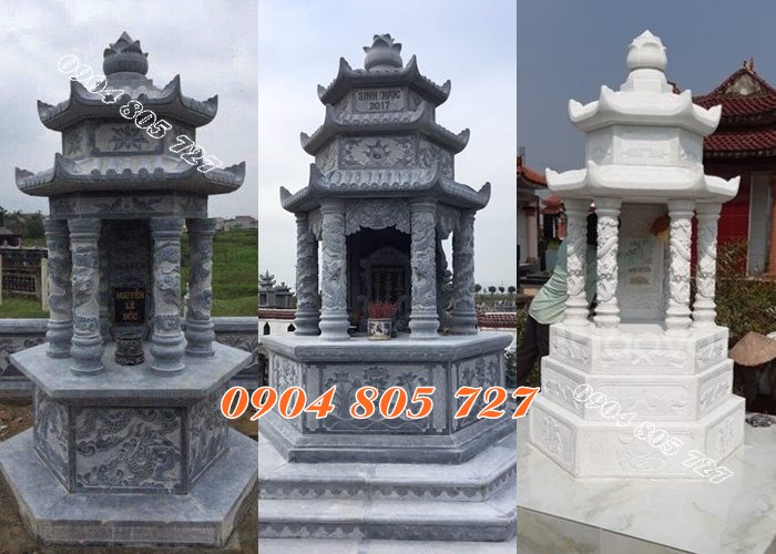 Tháp mộ đẻ tro cốt bằng đá tự nhiên đẹp nhất hiện nay