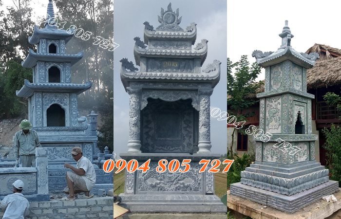 Tháp mộ đẻ tro cốt bằng đá tự nhiên đẹp nhất hiện nay