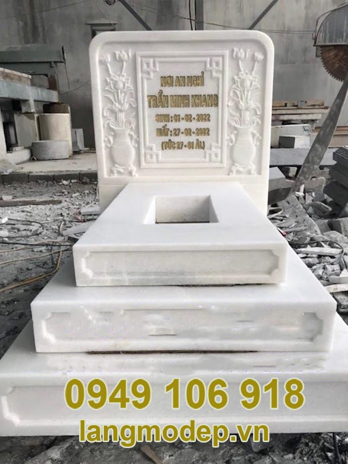 Mẫu mộ đá dành cho trẻ sơ sinh đẹp năm 2023