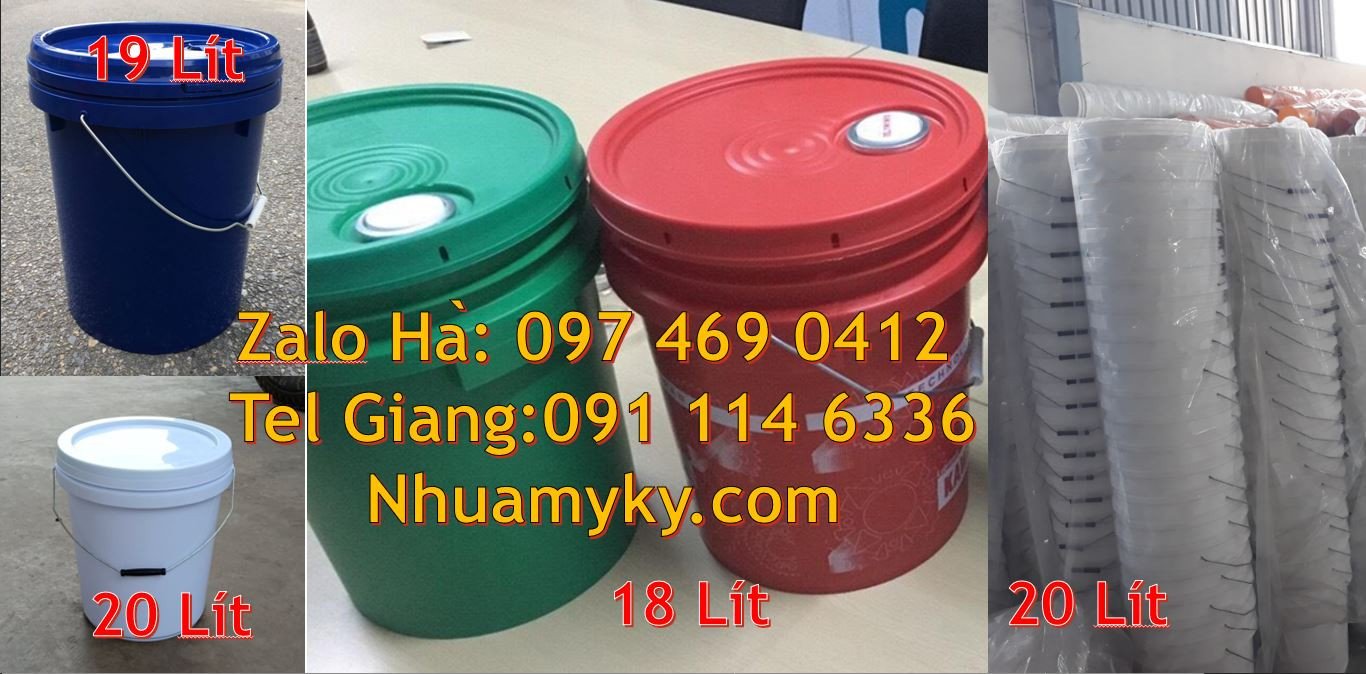 vỏ thùng sơn 18l,thùng đựng sơn chất lượng cao 20l,thùng sơn hdpe rẻ