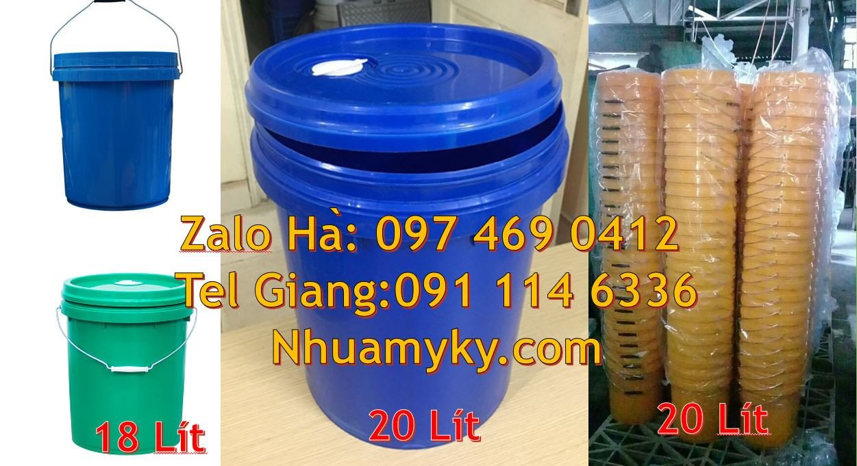 vỏ thùng sơn 18l,thùng đựng sơn chất lượng cao 20l,thùng sơn hdpe rẻ
