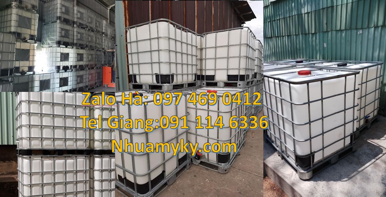 tank nhựa ibc 1000l có khung thép,bồn nhựa ibc 1200l giá rẻ,thùng vuôn