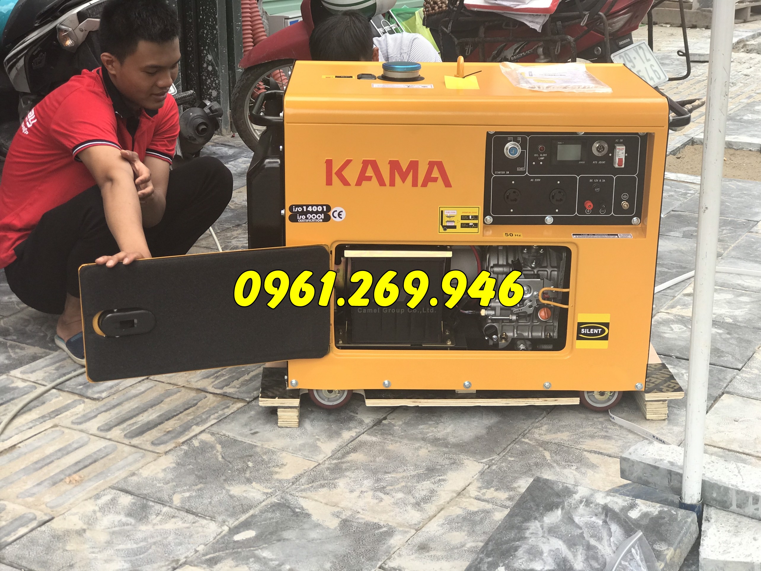 Máy phát điện chạy dầu Kama KDE-6500TN công suất 5kw